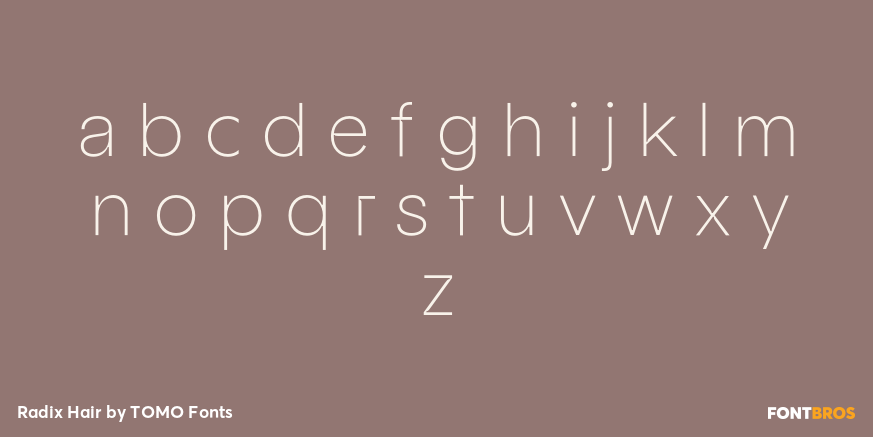 Radix Hair Font Poster #1