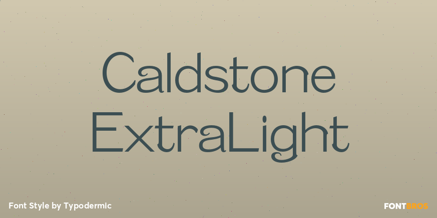 Caldstone ExtraLight Poster
