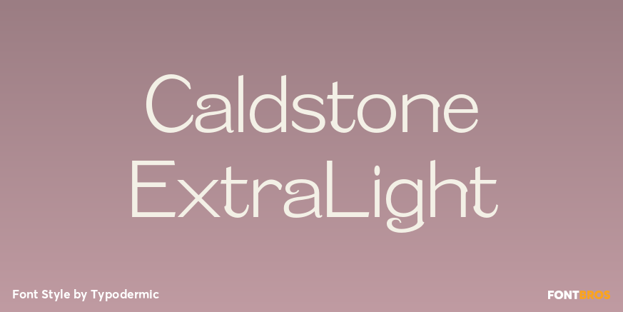 Caldstone ExtraLight Poster