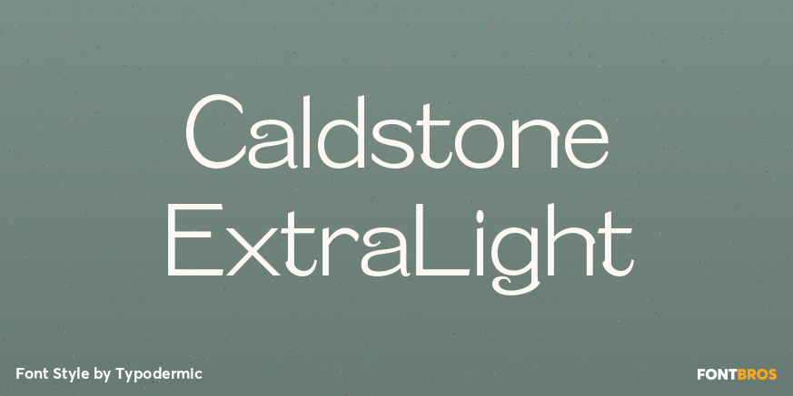 Caldstone ExtraLight Poster