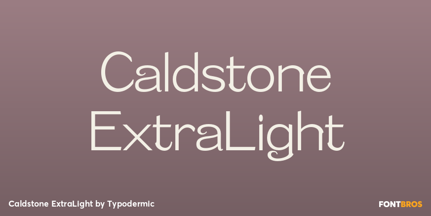 Caldstone ExtraLight Poster