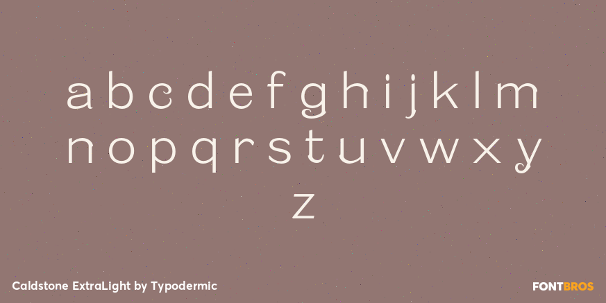 Caldstone ExtraLight Font Poster #1