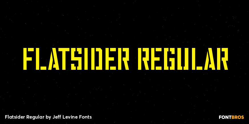 Flatsider Regular Font Poster #1