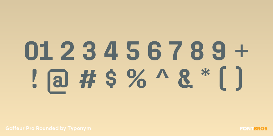 Gaffeur Pro Rounded Font Poster #1