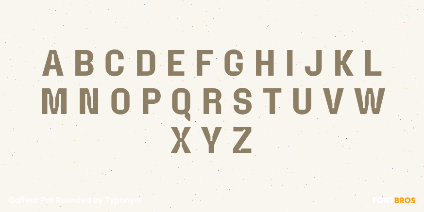 Gaffeur Pro Rounded Font Poster #1