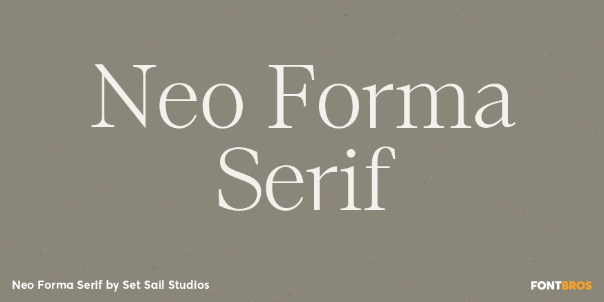 Neo Forma Serif Poster