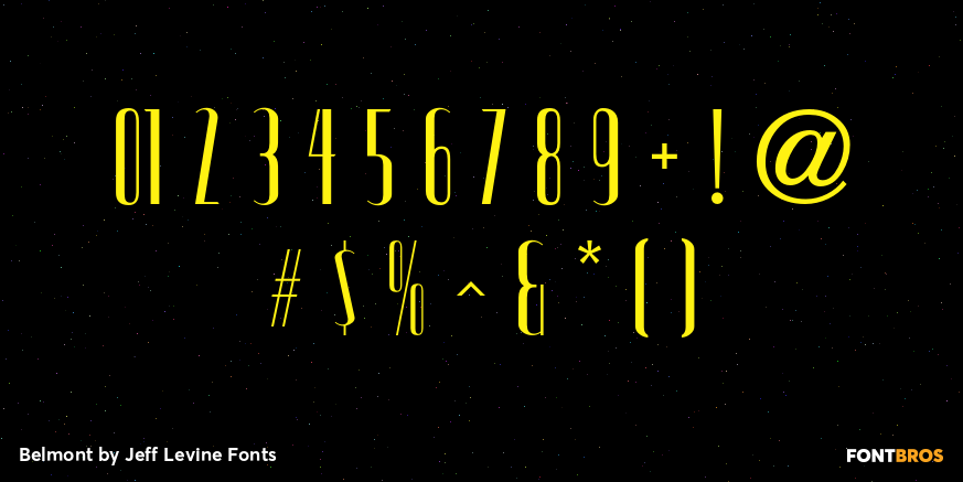 Belmont Font Poster #4