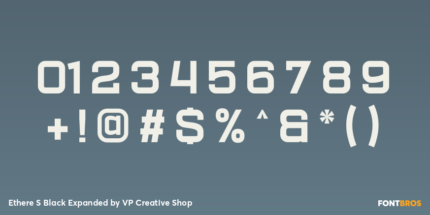 Ethere S Black Expanded Font Poster #1