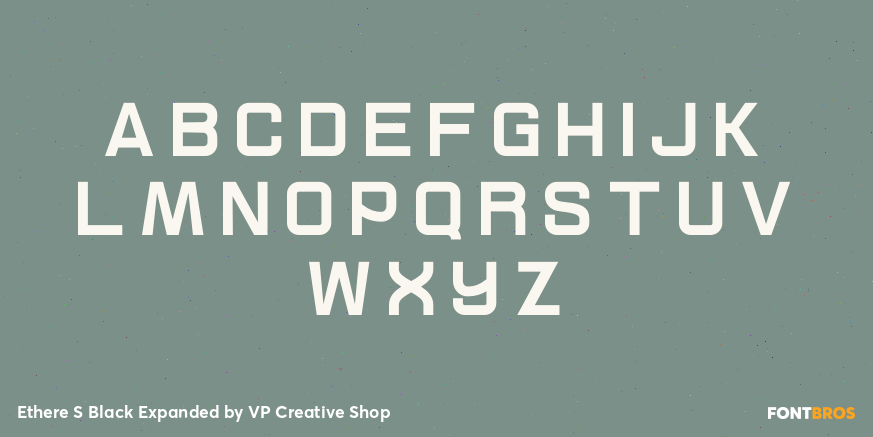 Ethere S Black Expanded Font Poster #1