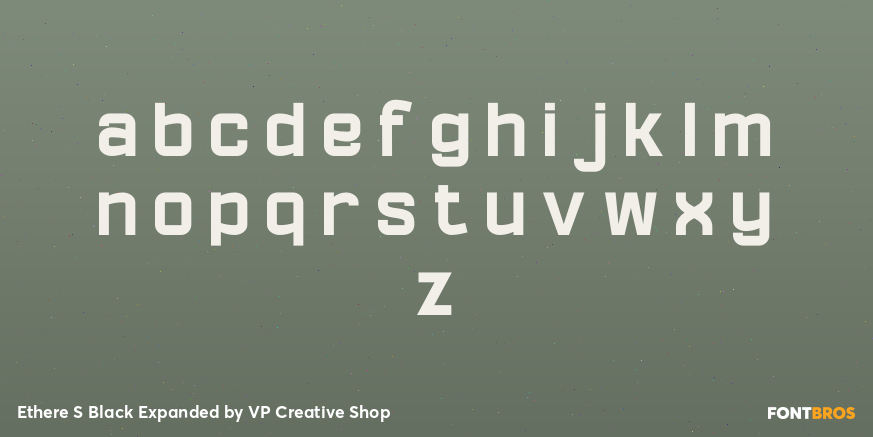 Ethere S Black Expanded Font Poster #1