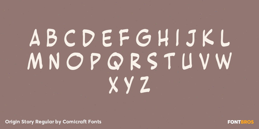 Origin Story Regular Font Poster #2