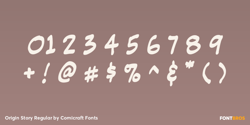 Origin Story Regular Font Poster #4