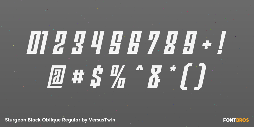 Sturgeon Black Oblique Regular Font Poster #4