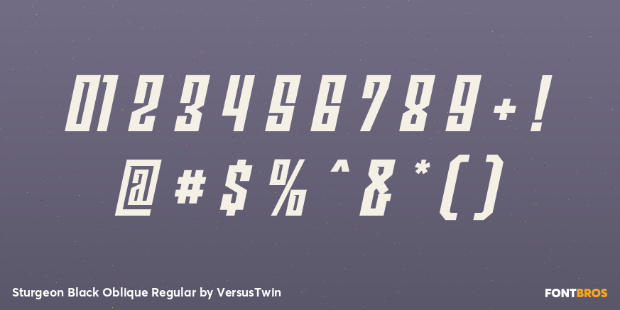 Sturgeon Black Oblique Regular Font Poster #4