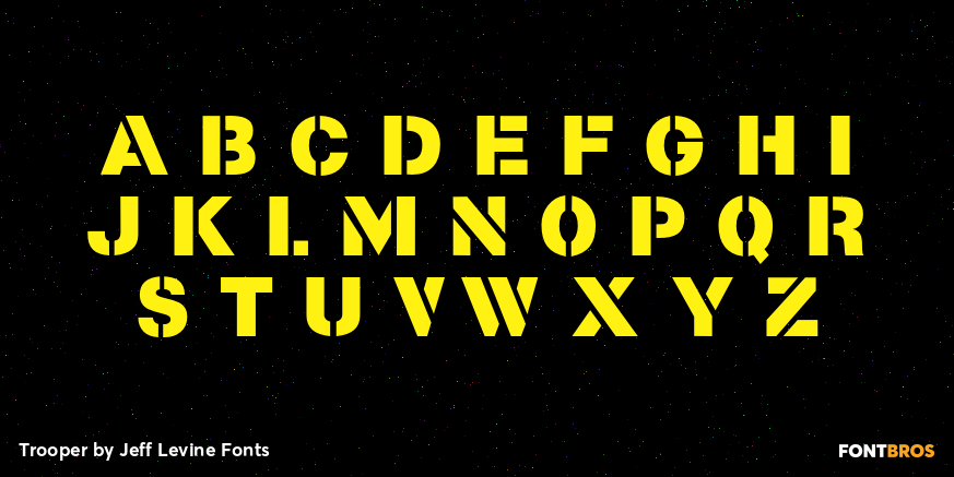 Trooper Font Poster #2