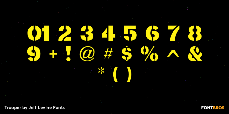 Trooper Font Poster #4