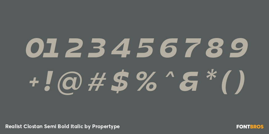 Realist Clostan Semi Bold Italic Font Poster #4
