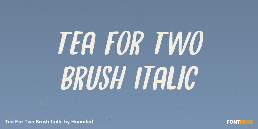 Tea For Two Brush Italic Poster