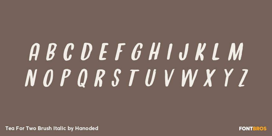 Tea For Two Brush Italic Font Poster #2