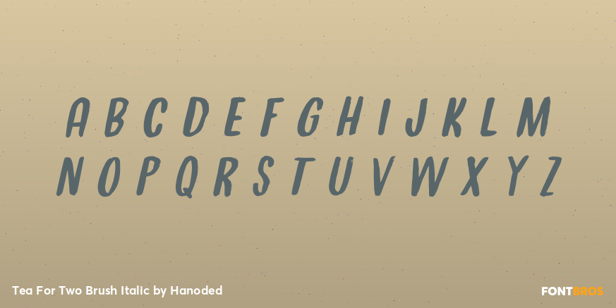 Tea For Two Brush Italic Font Poster #2