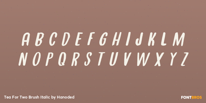 Tea For Two Brush Italic Font Poster #3