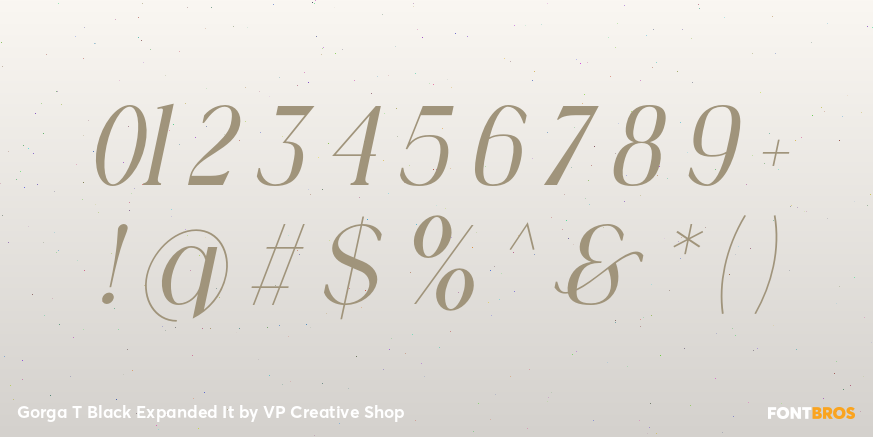 Gorga T Black Expanded It Font Poster #4