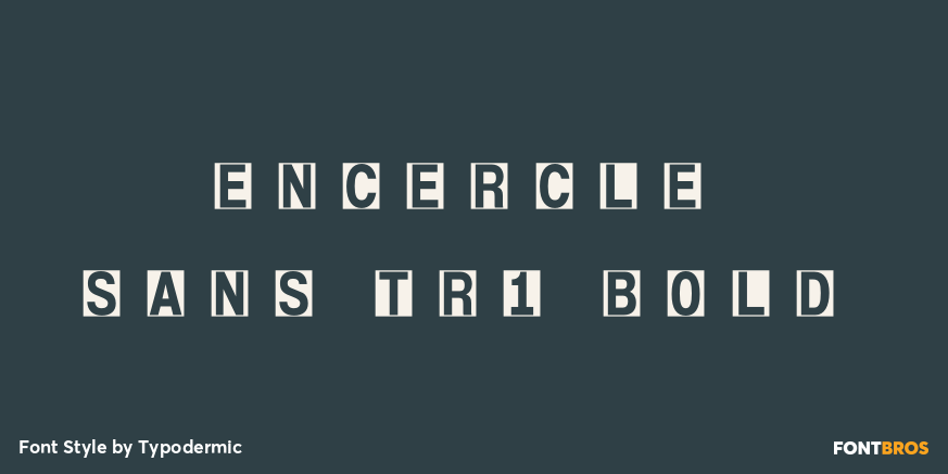 Encercle Sans TR1 Bold Font Poster #1