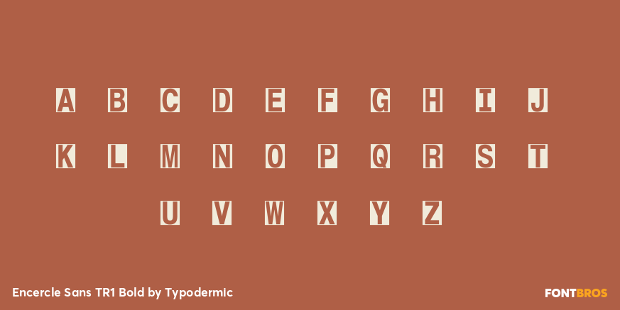 Encercle Sans TR1 Bold Font Poster #2