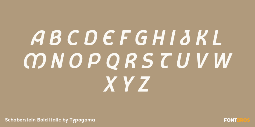 Schaberstein Bold Italic Font Poster #2