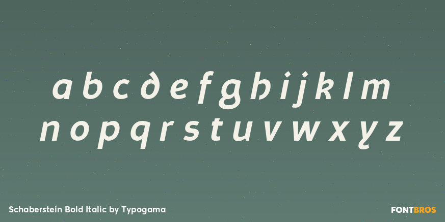 Schaberstein Bold Italic Font Poster #3