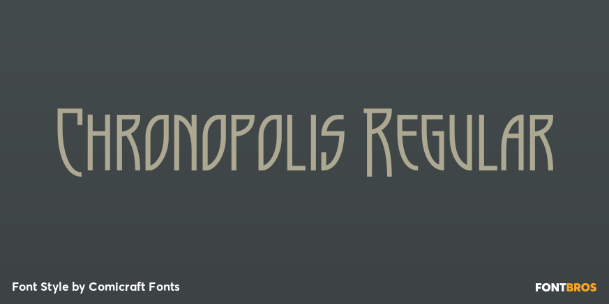 Chronopolis Regular Font Poster #1