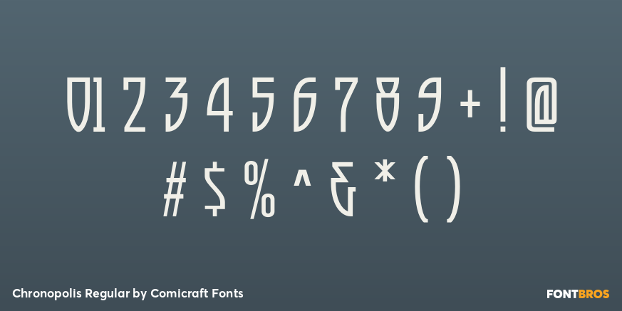 Chronopolis Regular Font Poster #4