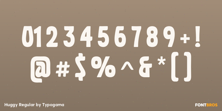 Huggy Regular Font Poster #4