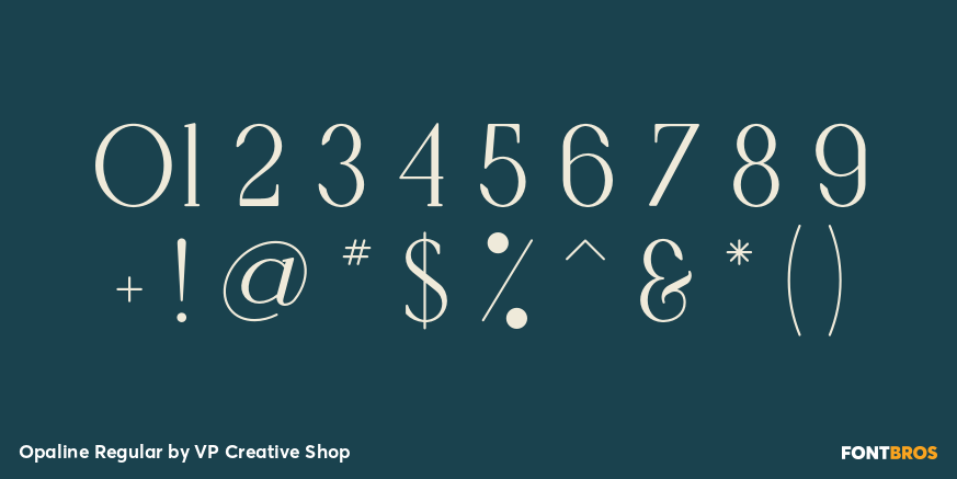 Opaline Regular Font Poster #1