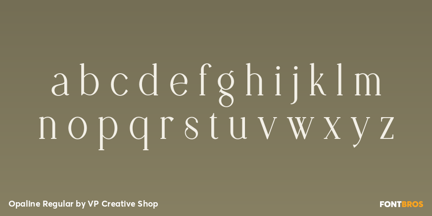 Opaline Regular Font Poster #1
