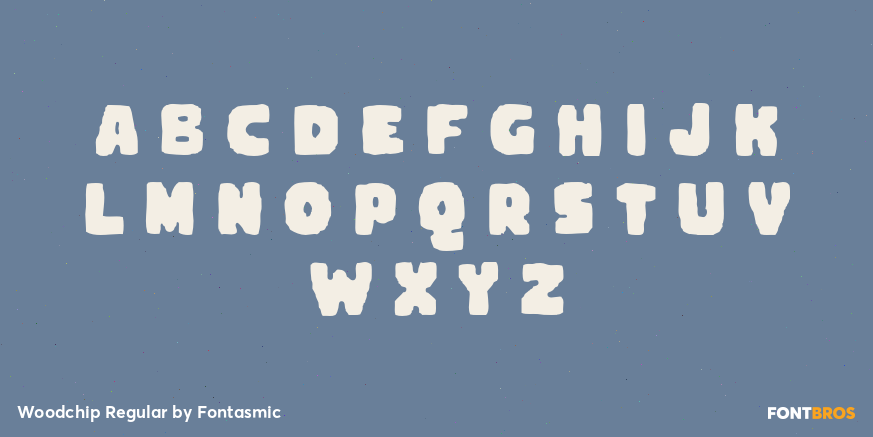 Woodchip Regular Font Poster #2