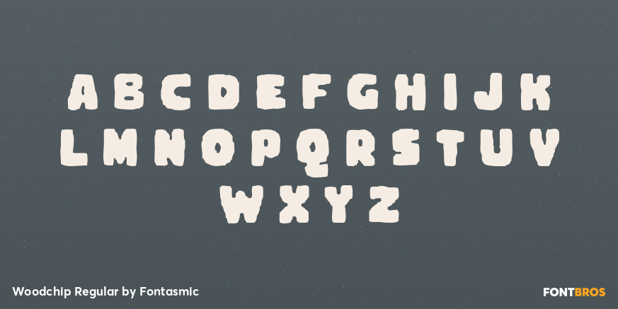 Woodchip Regular Font Poster #1