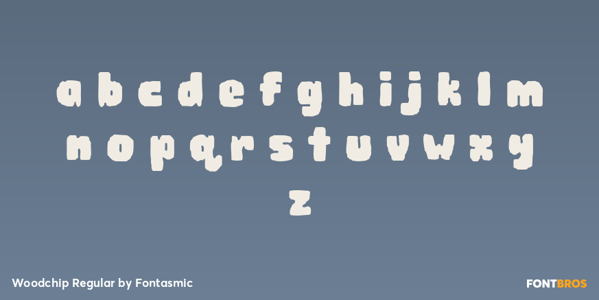 Woodchip Regular Font Poster #1