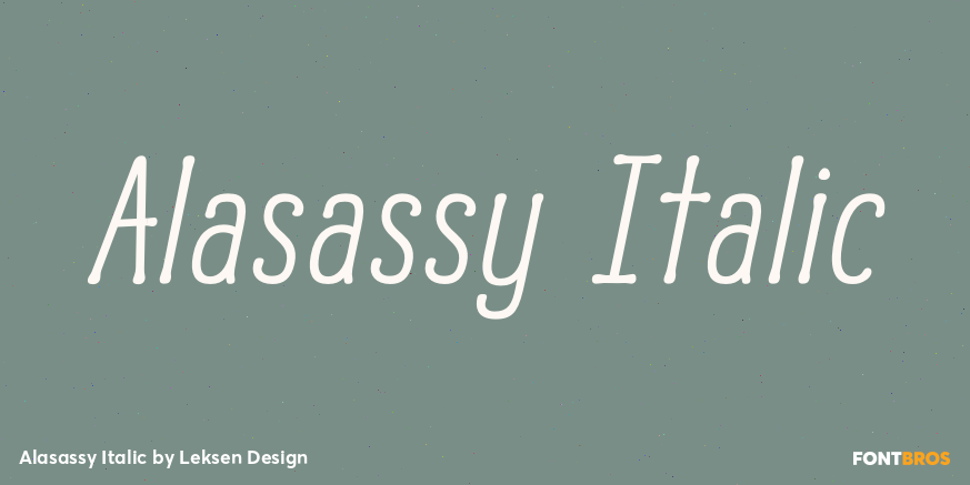 Alasassy Italic Poster