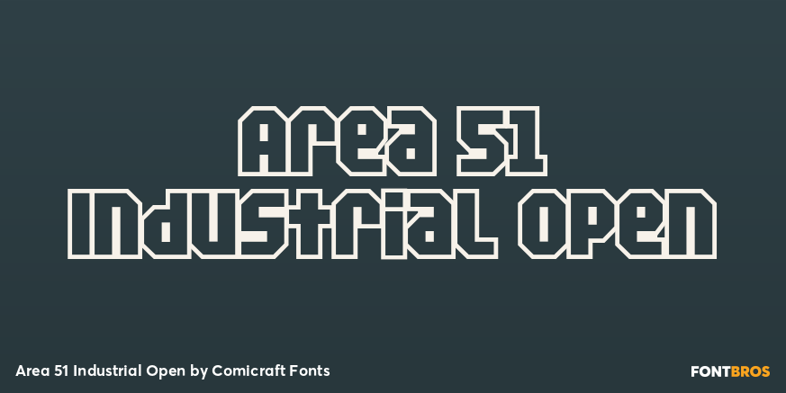 Area 51 Industrial Open Poster
