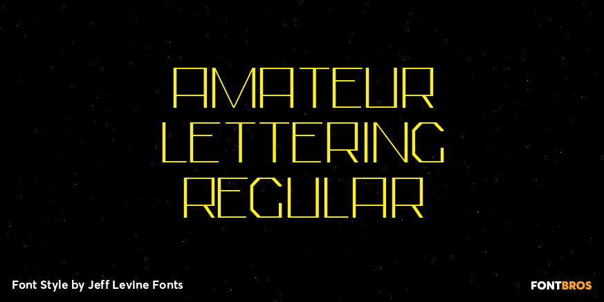 Amateur Lettering Regular Poster