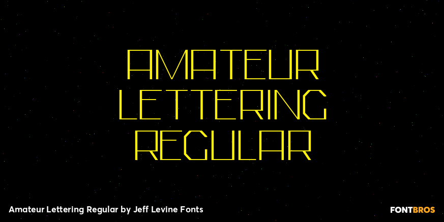 Amateur Lettering Regular Poster