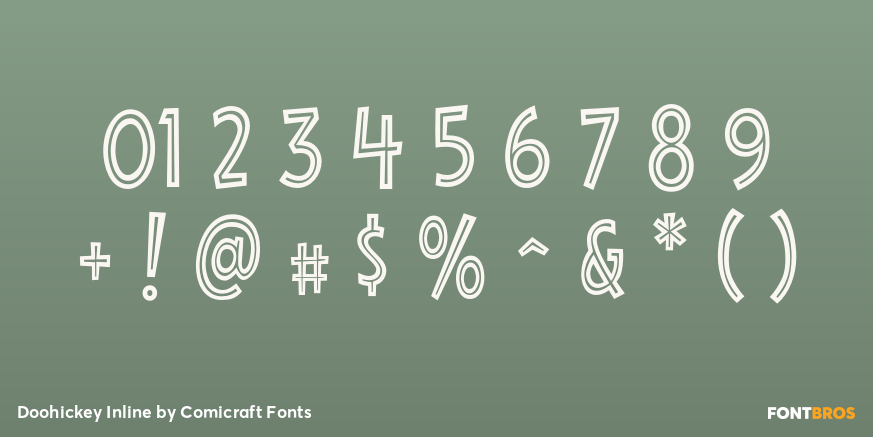 Doohickey Inline Font Poster #4