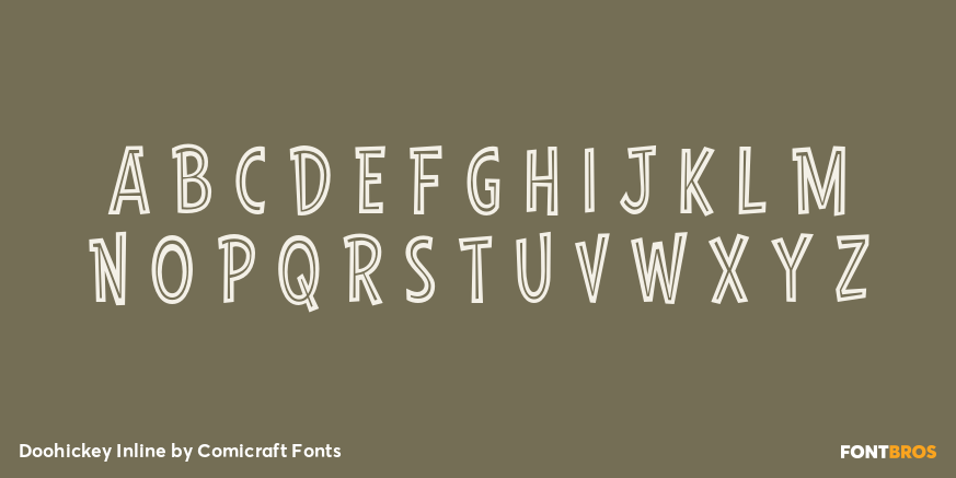 Doohickey Inline Font Poster #2
