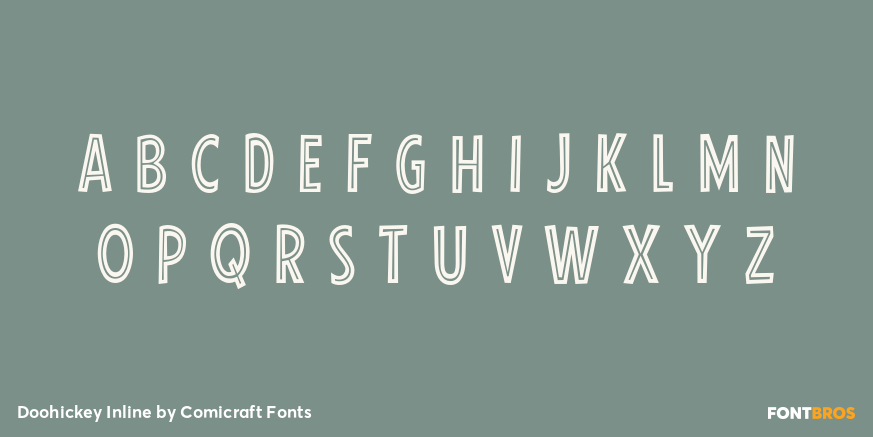 Doohickey Inline Font Poster #3
