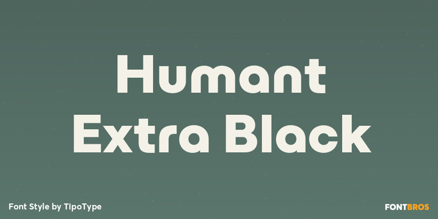 Humant Extra Black Font Poster #1