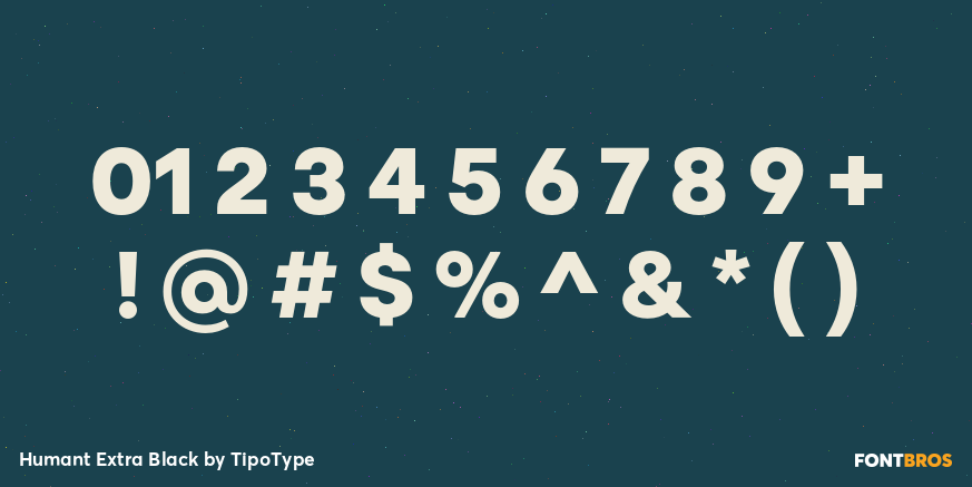 Humant Extra Black Font Poster #4