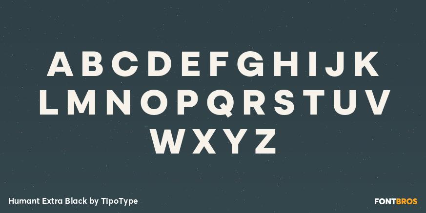 Humant Extra Black Font Poster #2