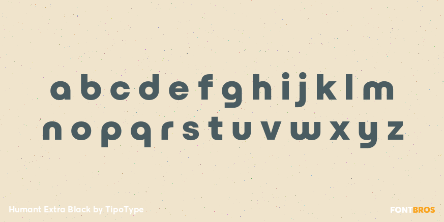 Humant Extra Black Font Poster #3