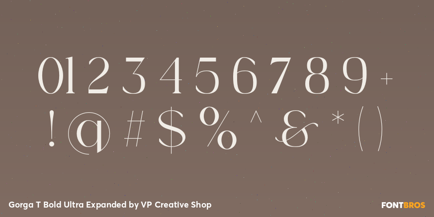 Gorga T Bold Ultra Expanded Font Poster #4